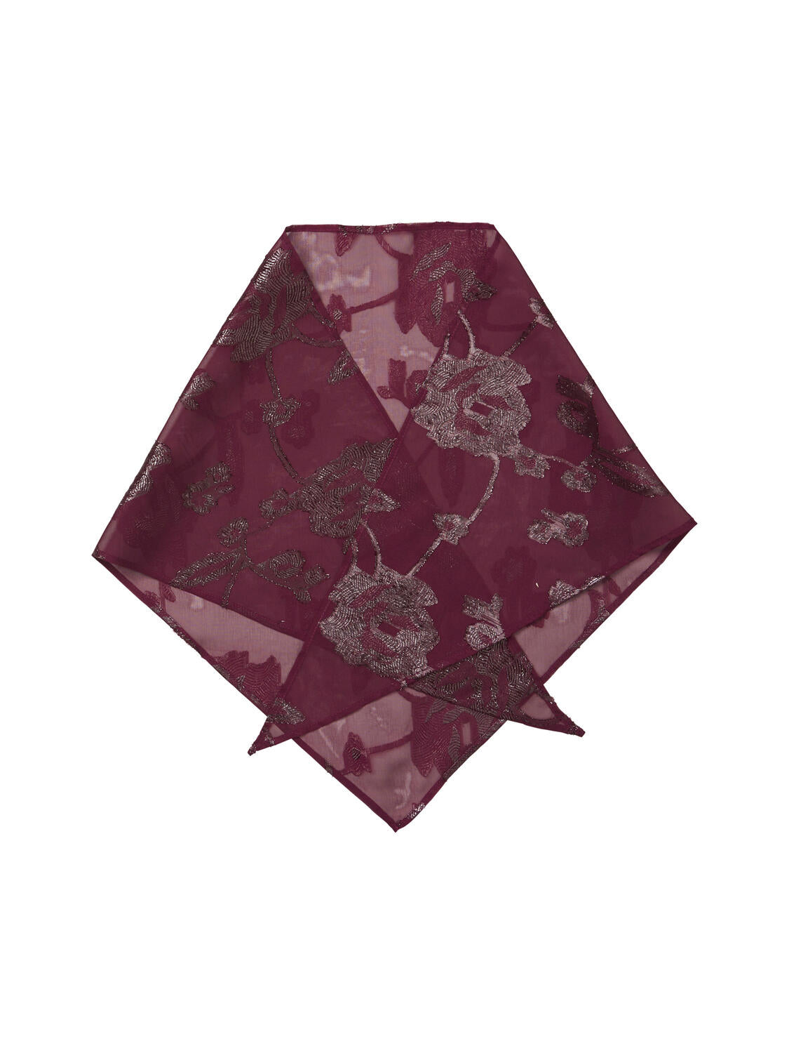 Fina Triangle tørklæde – Zinfandel Burgundy